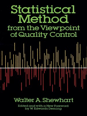 cover image of Statistical Method from the Viewpoint of Quality Control